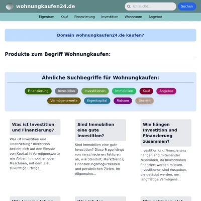 Screenshot wohnungkaufen24.de