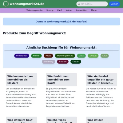 Screenshot wohnungmarkt24.de