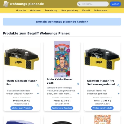 Screenshot wohnungs-planer.de