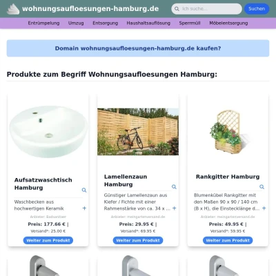 Screenshot wohnungsaufloesungen-hamburg.de