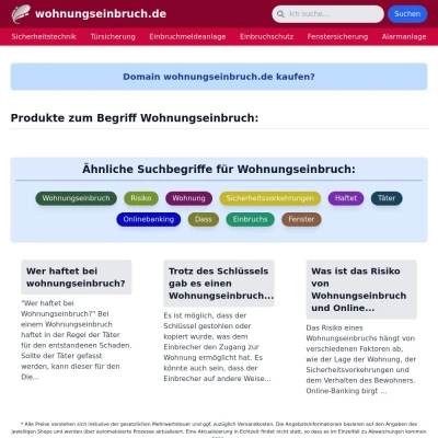 Screenshot wohnungseinbruch.de