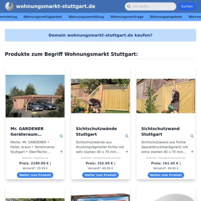 Screenshot wohnungsmarkt-stuttgart.de