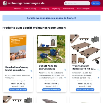 Screenshot wohnungsraeumungen.de