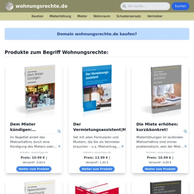 Screenshot wohnungsrechte.de