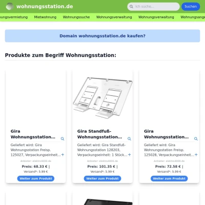 Screenshot wohnungsstation.de