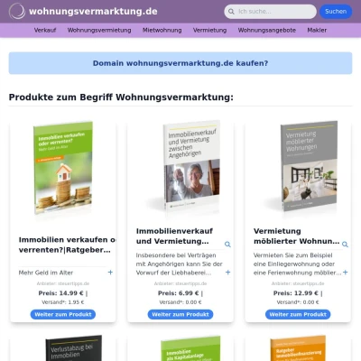 Screenshot wohnungsvermarktung.de