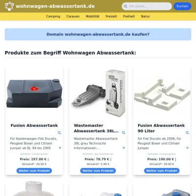 Screenshot wohnwagen-abwassertank.de