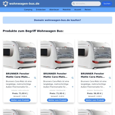 Screenshot wohnwagen-bus.de