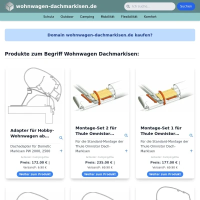 Screenshot wohnwagen-dachmarkisen.de