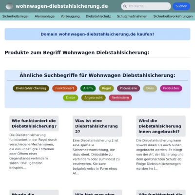 Screenshot wohnwagen-diebstahlsicherung.de