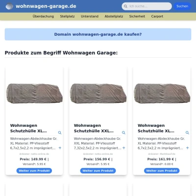 Screenshot wohnwagen-garage.de