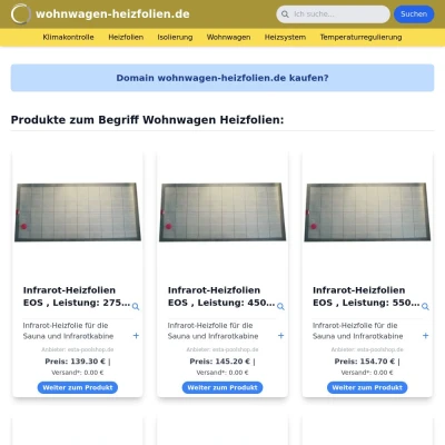 Screenshot wohnwagen-heizfolien.de