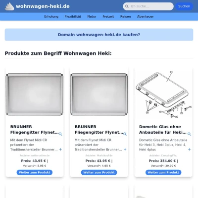 Screenshot wohnwagen-heki.de