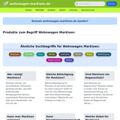 Screenshot wohnwagen-markisen.de