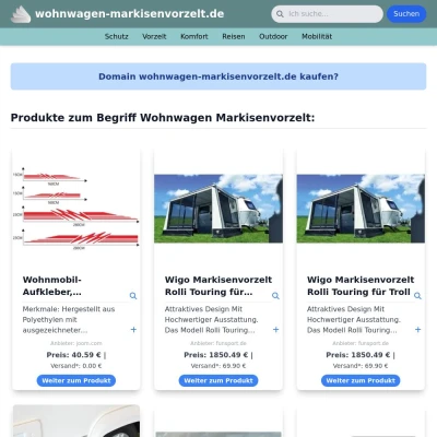 Screenshot wohnwagen-markisenvorzelt.de