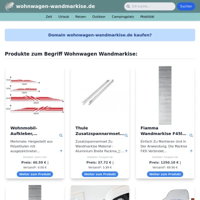 Screenshot wohnwagen-wandmarkise.de