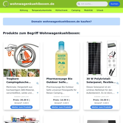 Screenshot wohnwagenkuehlboxen.de