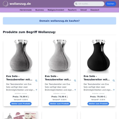 Screenshot wollanzug.de