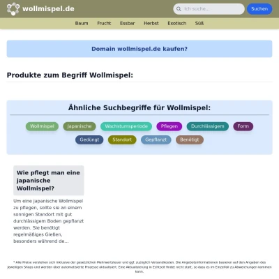 Screenshot wollmispel.de