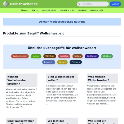 Screenshot wollschweber.de