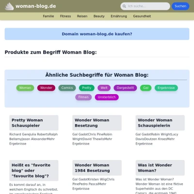 Screenshot woman-blog.de