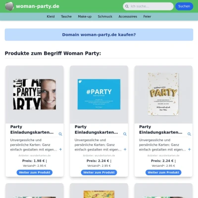 Screenshot woman-party.de