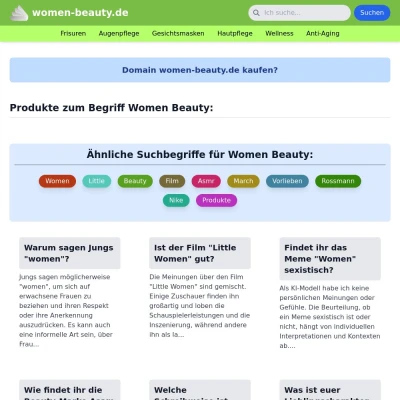 Screenshot women-beauty.de