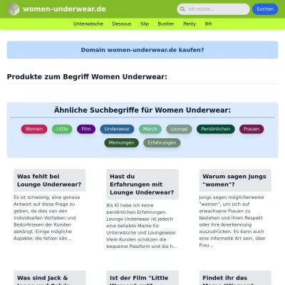 Screenshot women-underwear.de