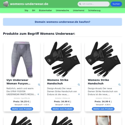 Screenshot womens-underwear.de