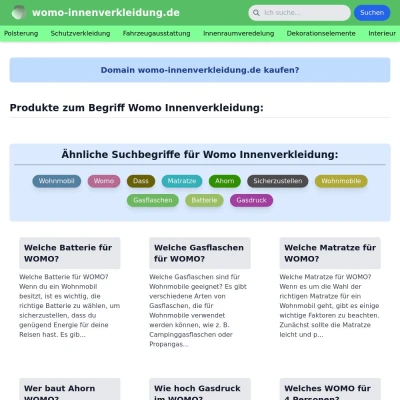 Screenshot womo-innenverkleidung.de