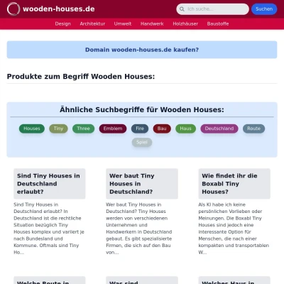 Screenshot wooden-houses.de