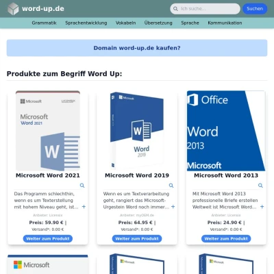 Screenshot word-up.de