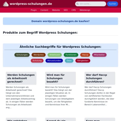 Screenshot wordpress-schulungen.de