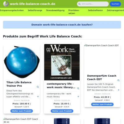 Screenshot work-life-balance-coach.de