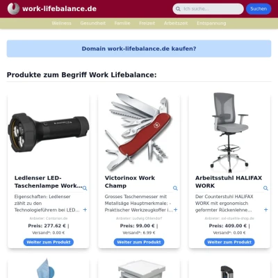 Screenshot work-lifebalance.de