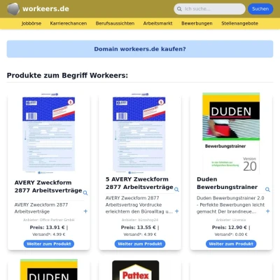 Screenshot workeers.de