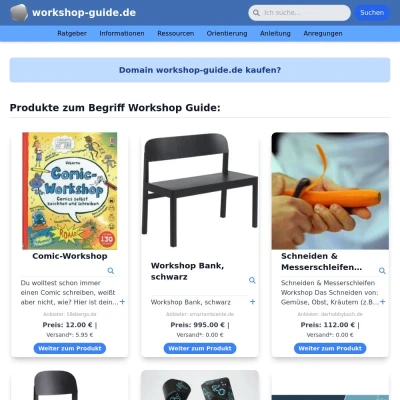 Screenshot workshop-guide.de