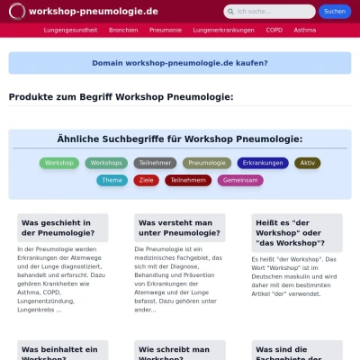 Screenshot workshop-pneumologie.de