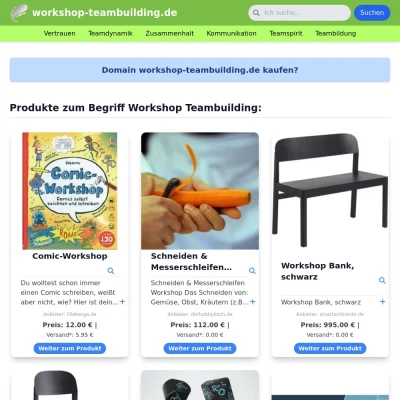 Screenshot workshop-teambuilding.de