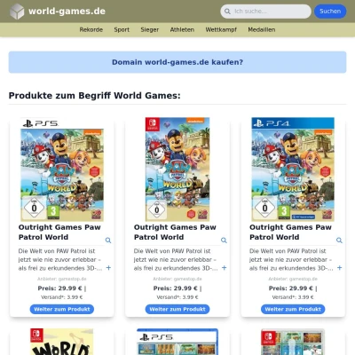 Screenshot world-games.de