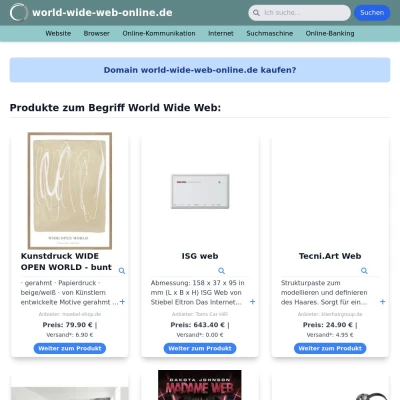 Screenshot world-wide-web-online.de