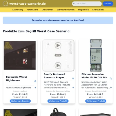 Screenshot worst-case-szenario.de