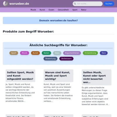 Screenshot worueber.de