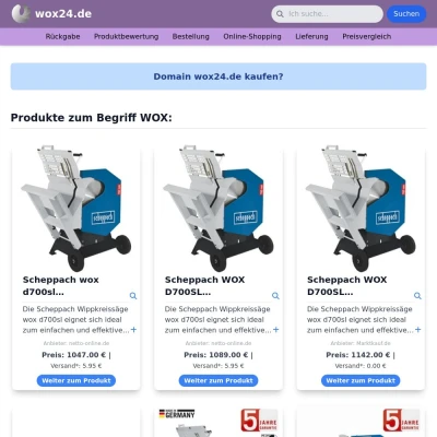 Screenshot wox24.de