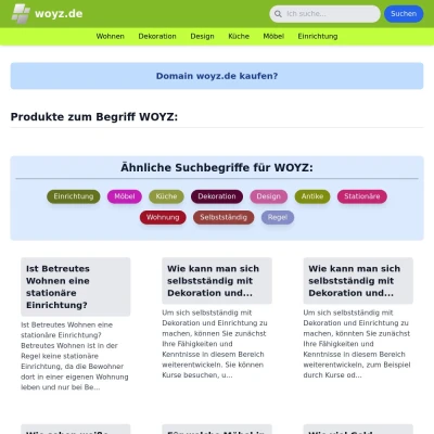 Screenshot woyz.de