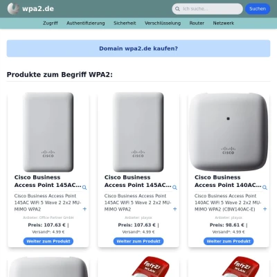 Screenshot wpa2.de