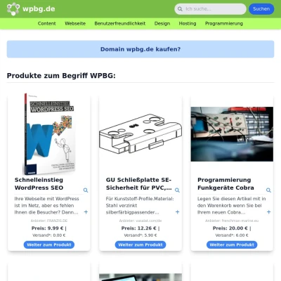 Screenshot wpbg.de