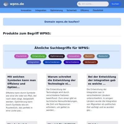 Screenshot wpns.de