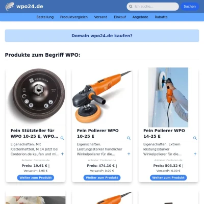 Screenshot wpo24.de