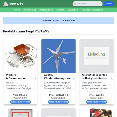 Screenshot wpwc.de